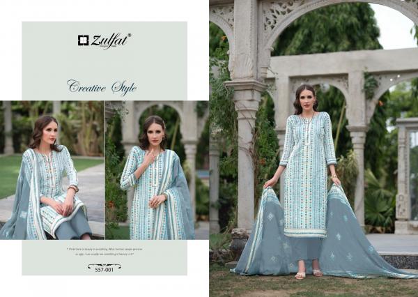 Zulfat Nazrana Vol 3 Cotton Designer Dress Material Collection